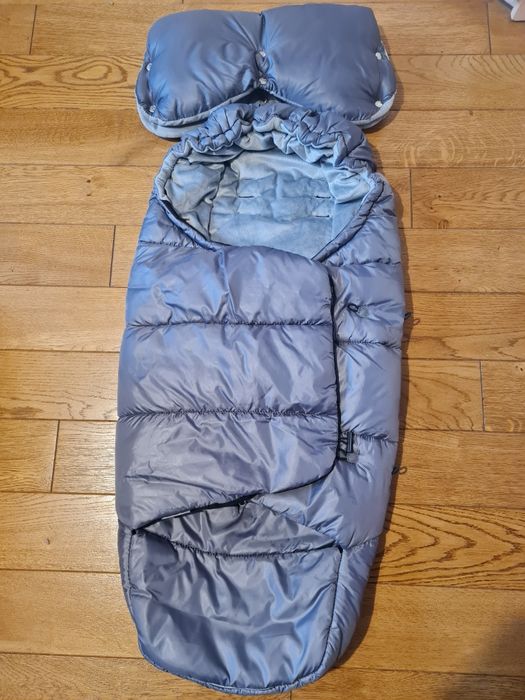 Śpiworek  do wózka ciepły +mufka