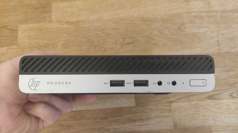 Kompaktowy HP ProDesk 400 G4 DM | i3-8100T / 8GB RAM / 160GB SSD / Win 11 Pro