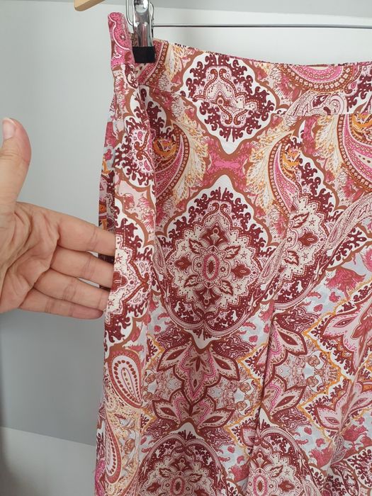 Spodnie z viskozy wzorzyste letnie Only r. XL