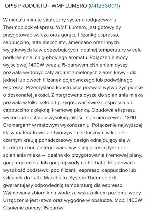 Ciśnieniowy ekspress do kawy