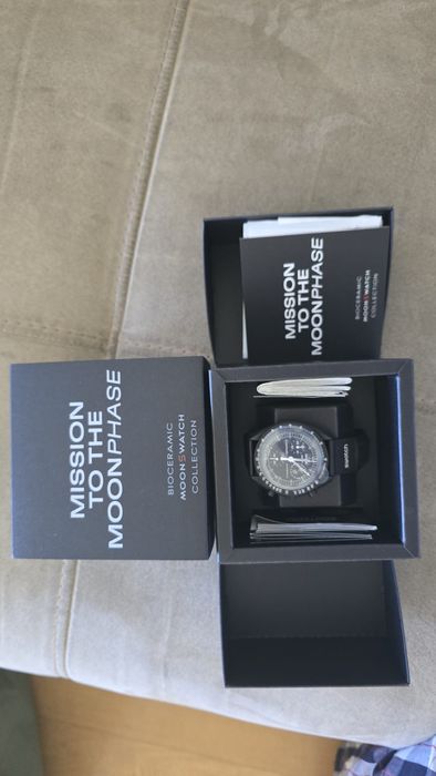Omega & Swatch Moonswatch Snoopy B & W