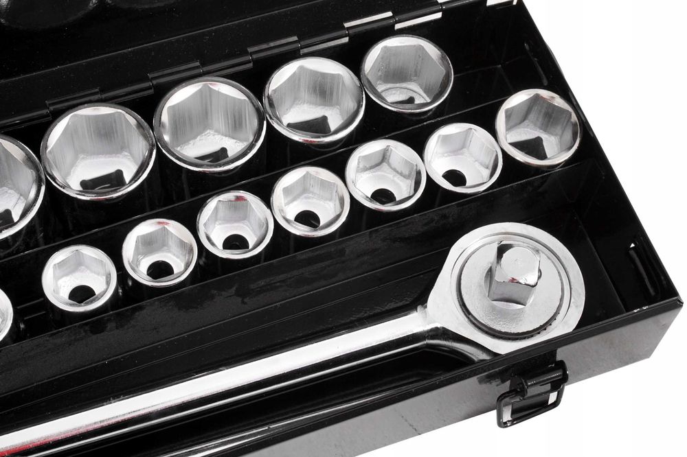 ZESTAW KLUCZY NASADOWYCH Dużych 3/4" Cala Klucze Nasadowe 21El TIR CRV