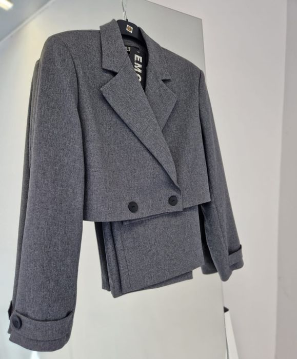 EMO nowy garnitur marynarka spodnie premium 36s