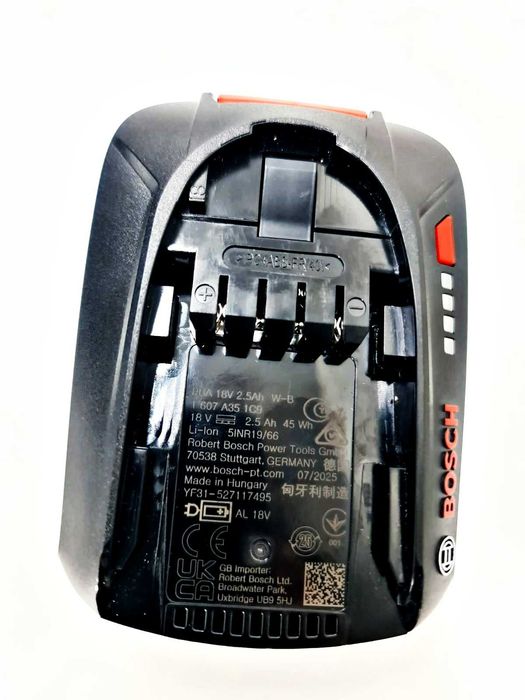 AKUMULATOR BOSCH 18V 2.5Ah Li-Ion PBA W-B BATERIA ze wskaźnikiem