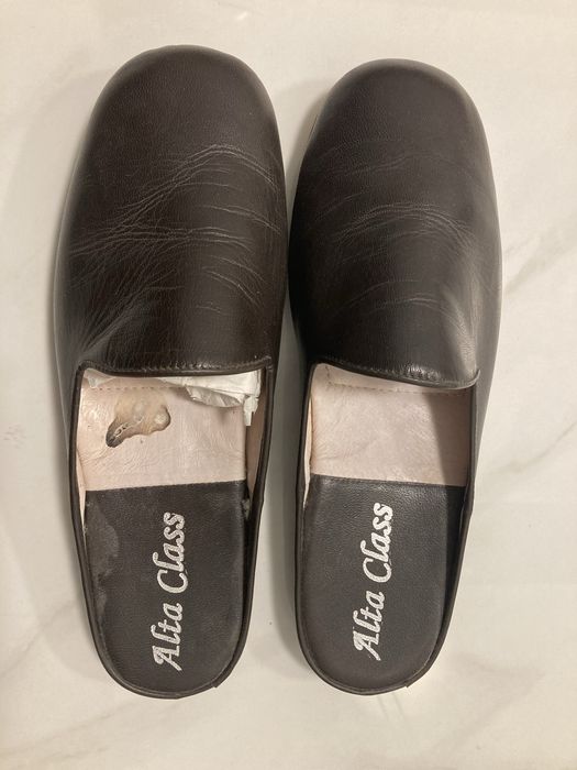 Sapatos de quarto de pele homem - 41,5