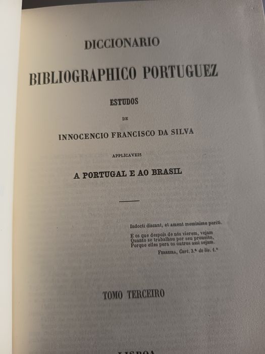 4 Dicionário Bibliográfico Inocêncio da silva e Ernesto Soares