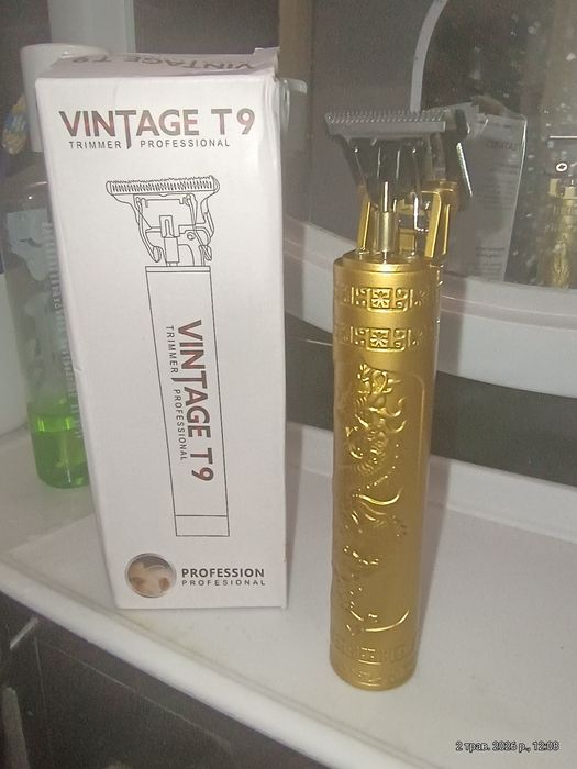 Трімер / Акумуляторний тример для бороди та стрижки Vintage T9 «Дракон»