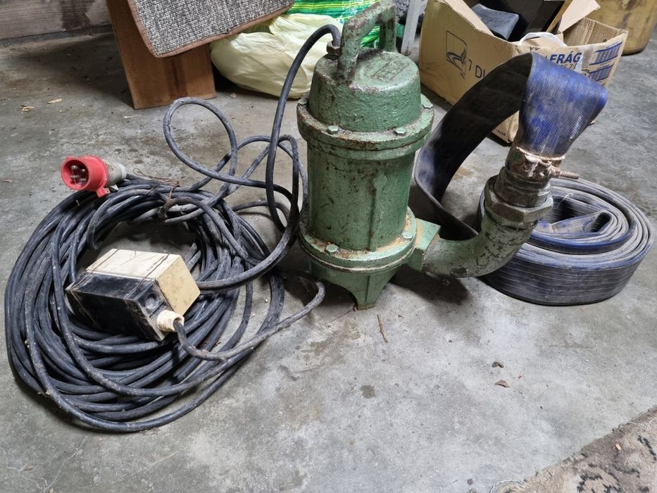 Bomba extratora e trituradora, ideal para pedreiros