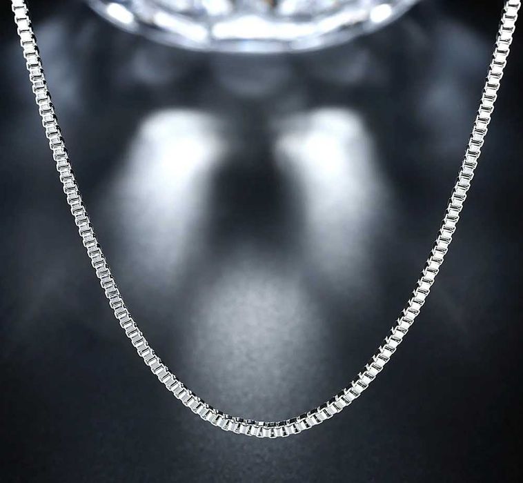 Łańcuszek Srebrny Kostka55cmx2mm Gratisy ! Promocje !:)