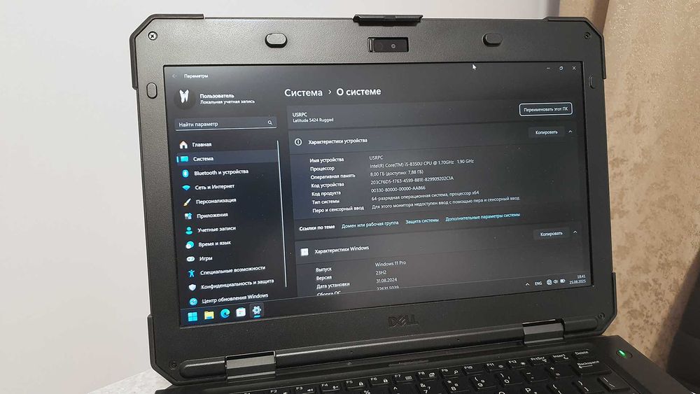 Защищенный ноутбук Dell Latitude 5424 Rugged, 14/i3/8GB/128GB/GPS