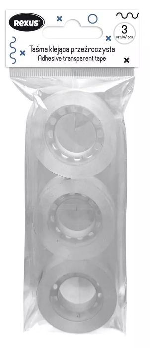 Taśma Klejąca 18Mm X 30M 3Szt. Nowy Produkt