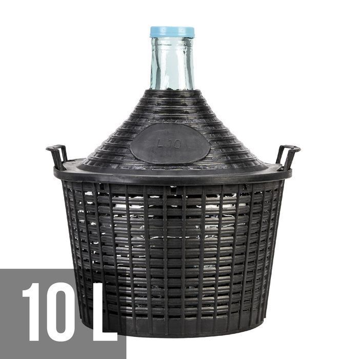 Balon - 10 l - dama galon dymion na wino w koszu