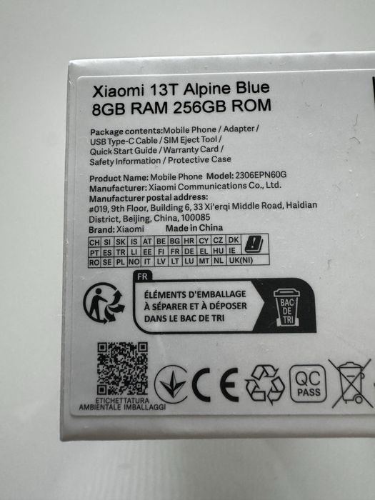 Xiaomi 13T 256GB + 8GB RAM (apenas venda)