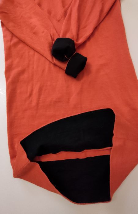 Sweter, tunika z golfem.