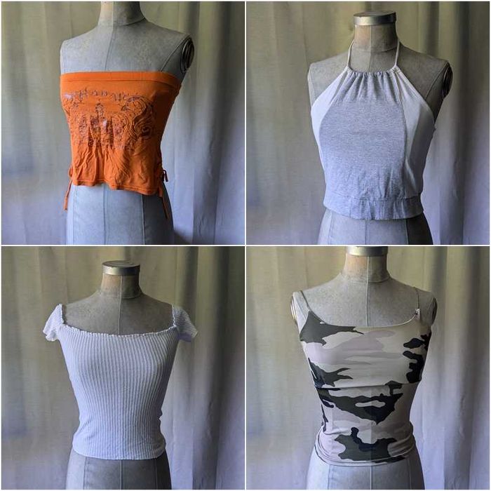 Lote 12 Peças Conjunto Roupa Mulher S Tops Camisolas Zara Y2K