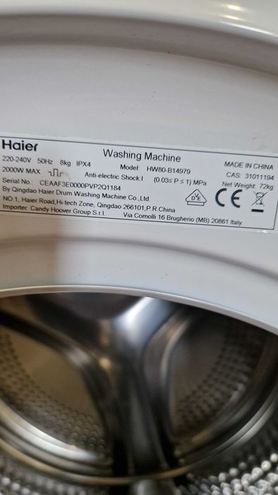 Pralka Haier i-Pro 7 Slim HW80-B14979 Refresh - 8kg wysoki model.