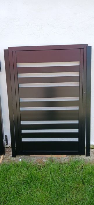 Brama wjazdowa 4 m aluminum +furtka 1m