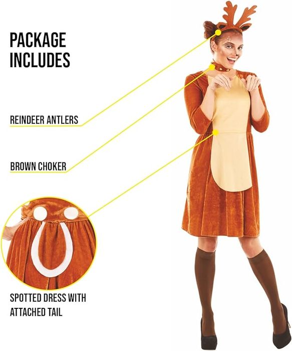 Kostium Rentiera dla Kobiet Rozmiar M