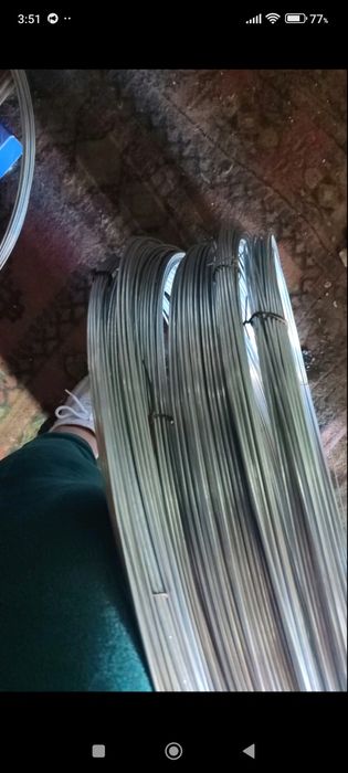 Проволока оцинкованная от 5 кг 50 гривен.