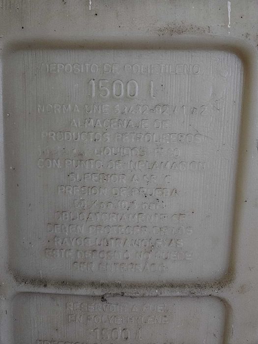 Depósito gasóleo 1500l