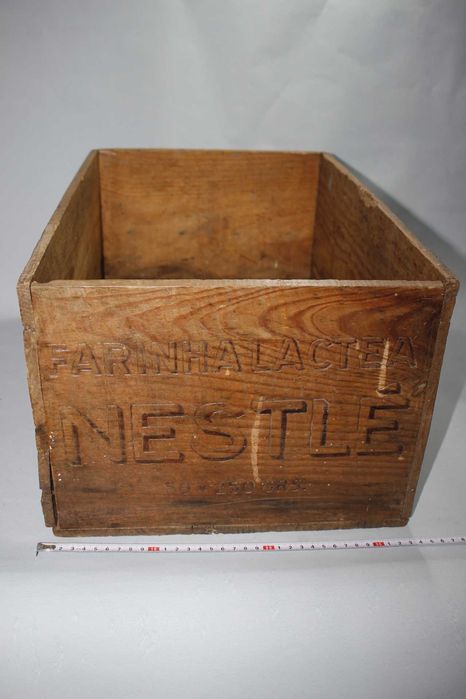 Caixa de madeira - Farinha Lactea NESTLE - Antiga - Original