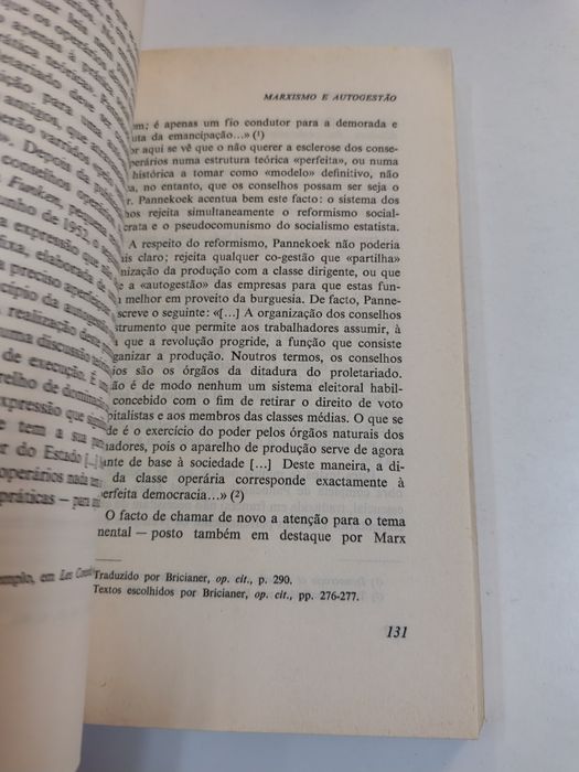 A autogestão, de Yvon Bourdet e Alain Guillerm
