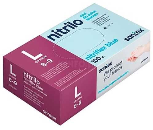 Luvas Nitrilo Azul
