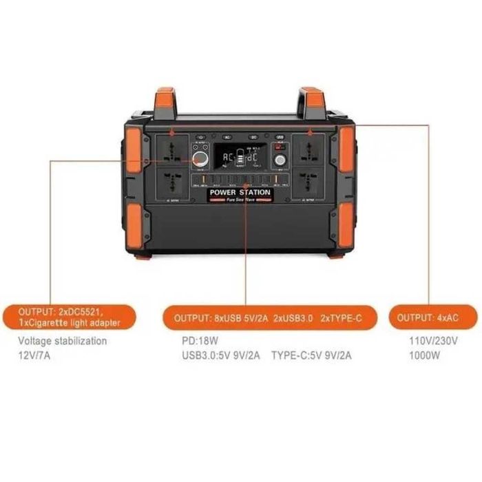Зарядна станція Power Station T10  1000W 1048Wh