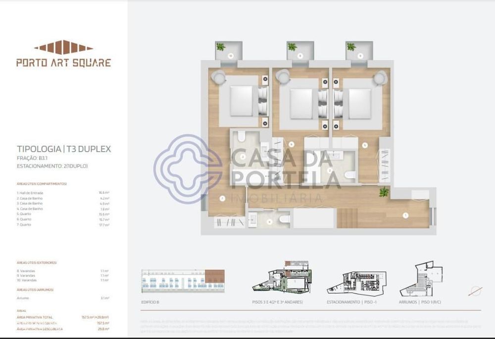 T3 Duplex com Terraço Centro Porto