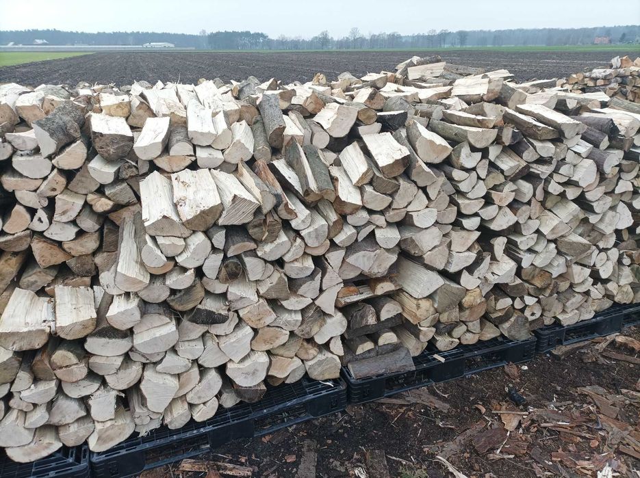 Drewno Opałowe Kominkowe Buk Grab Sezonowany Transport