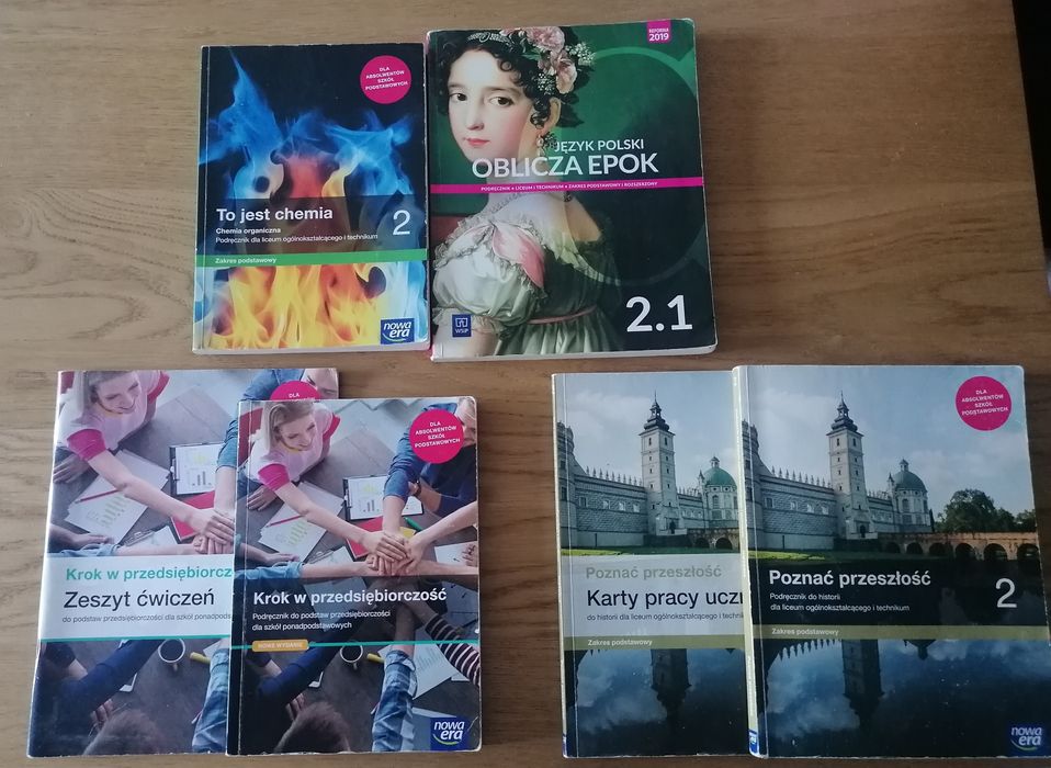 Podręczniki liceum technikum 2 klasa chemia polski historia