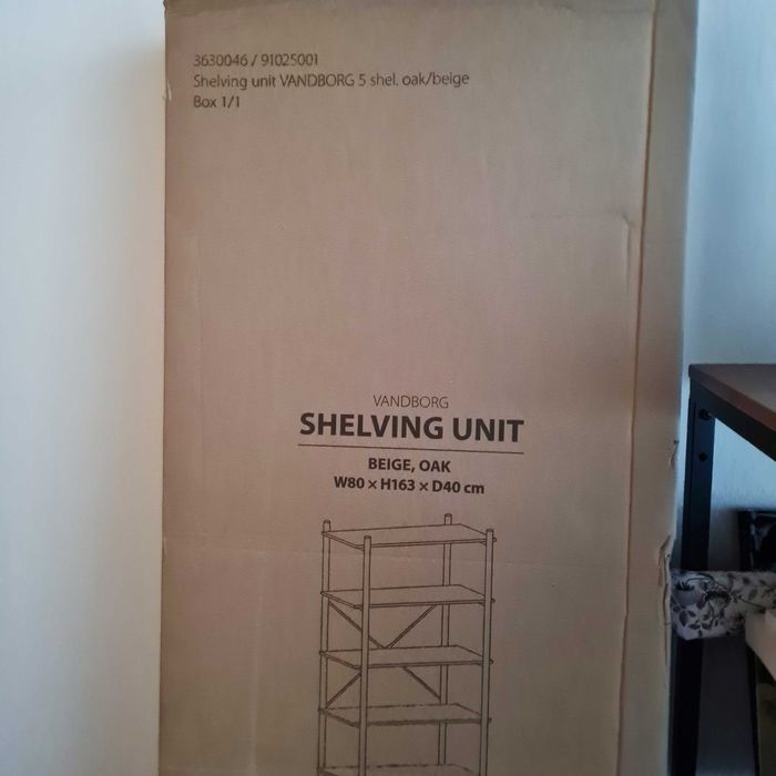 Vandborg regał Jysk, 5 półek, nigdy nie rozpakowany