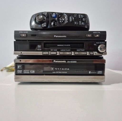 Zestaw z japonii Panasonic strada cn-hds950md mini disc