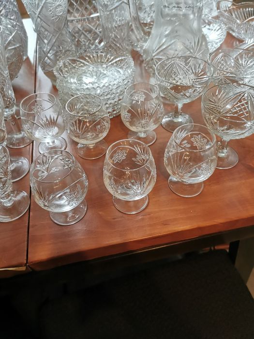 Kryształ PRL duży komplet