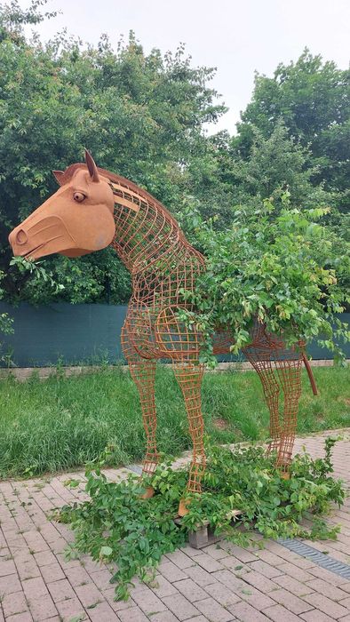 Kwietnik h220cm koń zebra naturalnej wielkosci unikatowy HIT