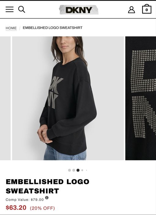 Новий стильний світшот DKNY , оригінал в наявності