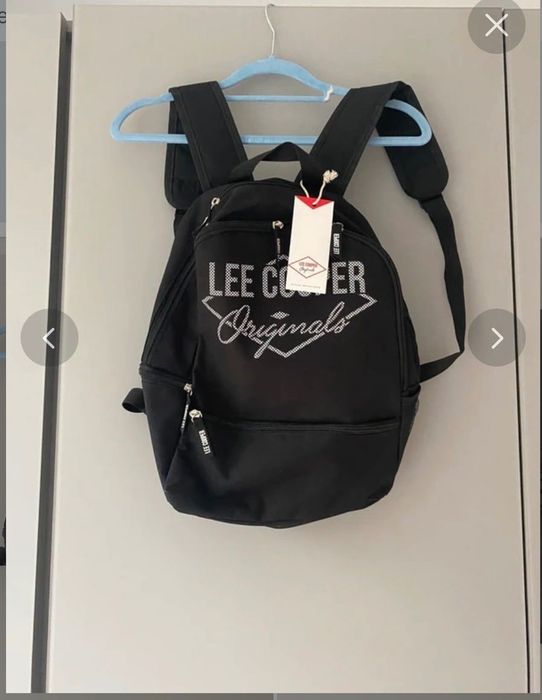 Czarne plecak Lee Cooper