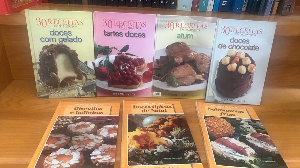 Livros de receitas- preço pelo conjunto todo!