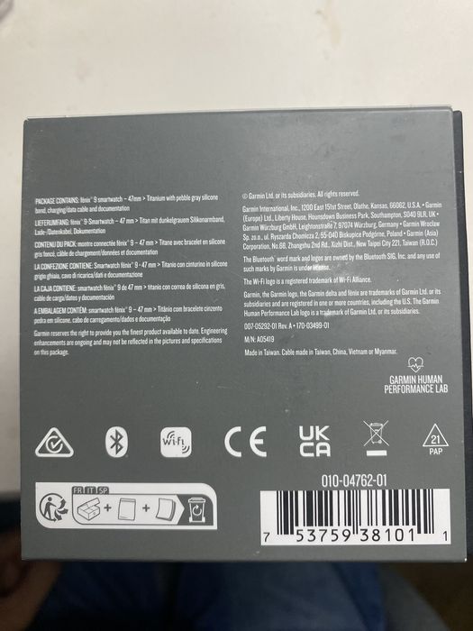 Garmin fenix 9 47mm titanium sapphire