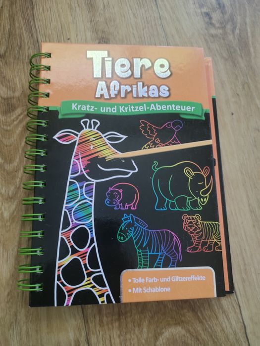 Скретчбук Kratz- und Kritzel-Abenteuer. Tiere Afrikas Німецька