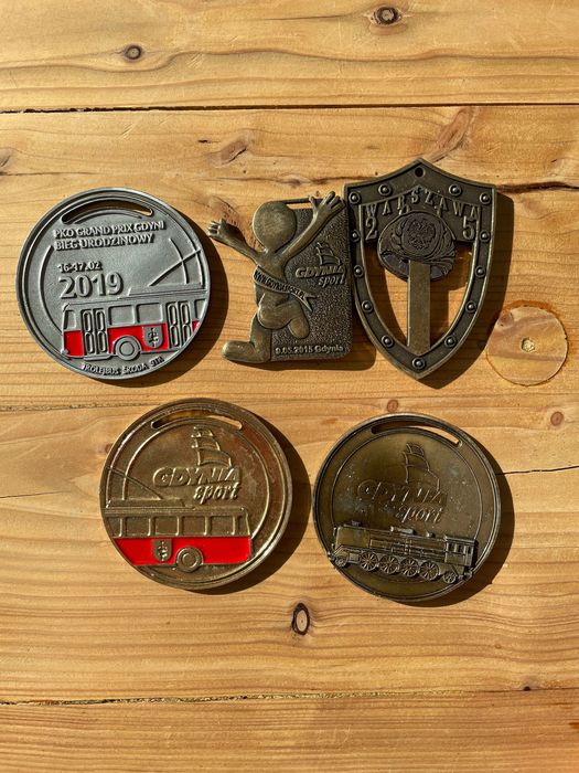 Srebrny Medal pamiątkowy ,Gdynia sport ,bieg urodzinowy 2019