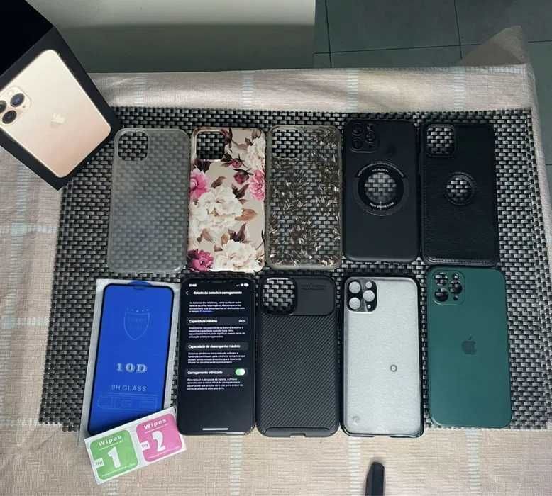 Iphone 11 Pro + Caixa e Capas