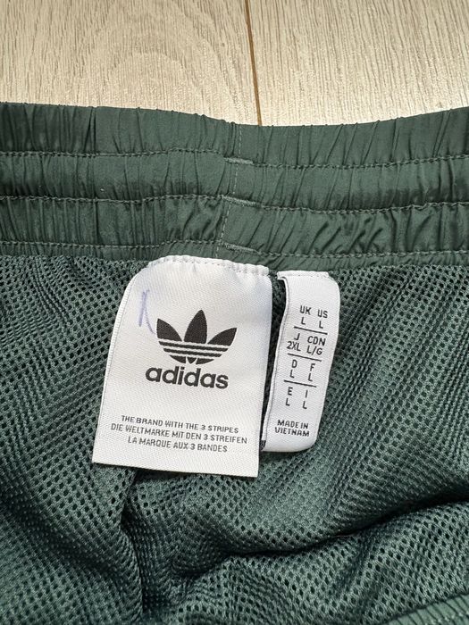 Мужские Нейлоновые Спортивки Adidas Rekive Green Pants Л размер