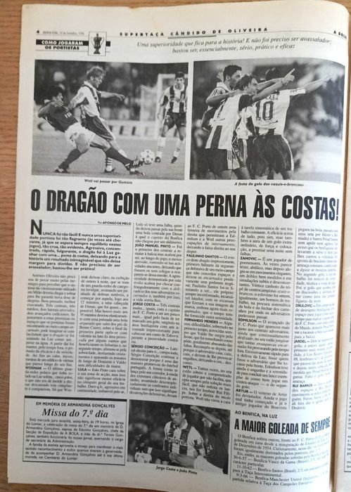 F.C.Porto - Supertaça conquistada na Luz (0-5) - setembro 1996