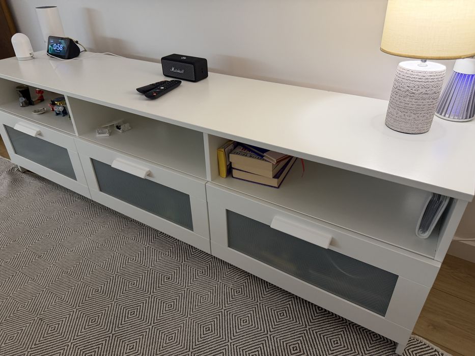 Móvel de TV IKEA branco BRIMNES – excelente