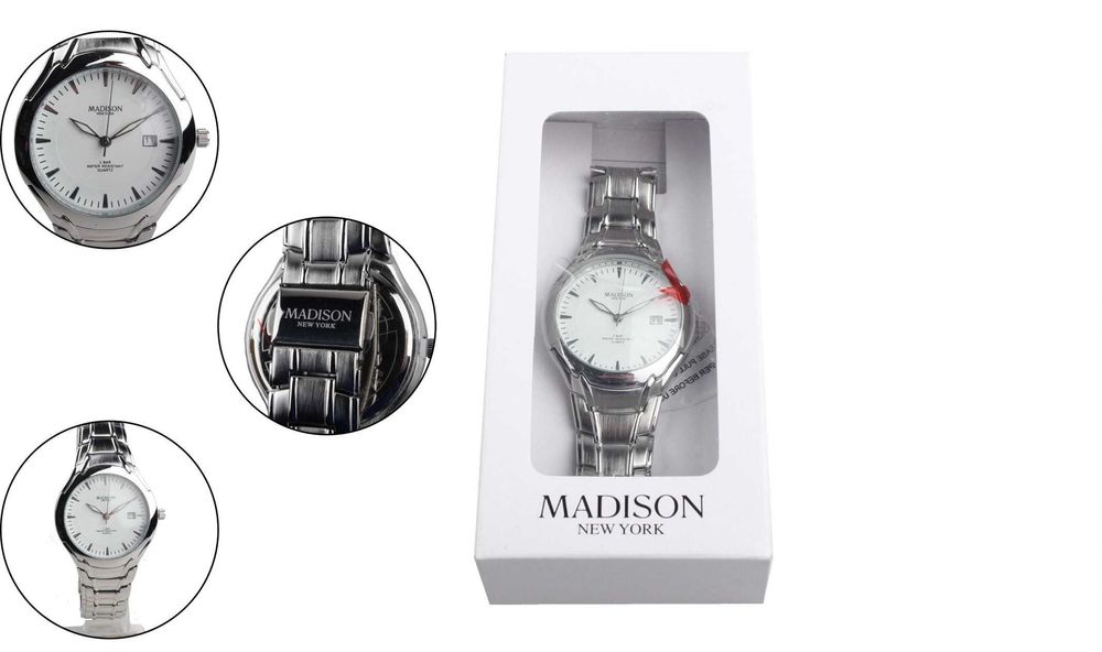 Madison New York zegarek wodoszczelny nierdzewny