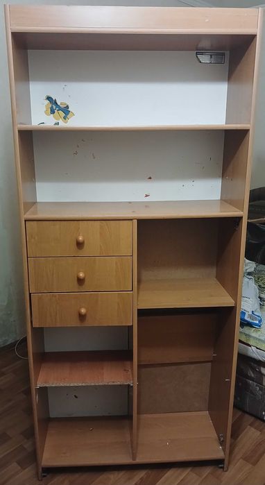 Стелаж з дсп розміром Ш 0,82×В 1,82м×Г 0,29м