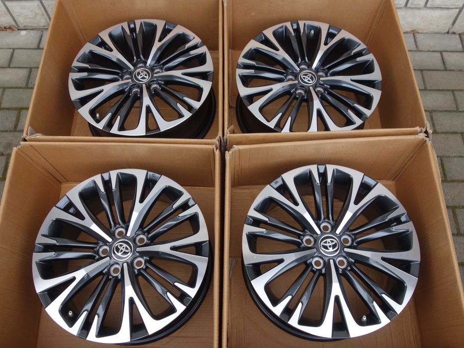 Felgi TOYOTA YARIS CROSS 18'' CHR COROLLA E21 RAV-4 Oryginalne czujnik