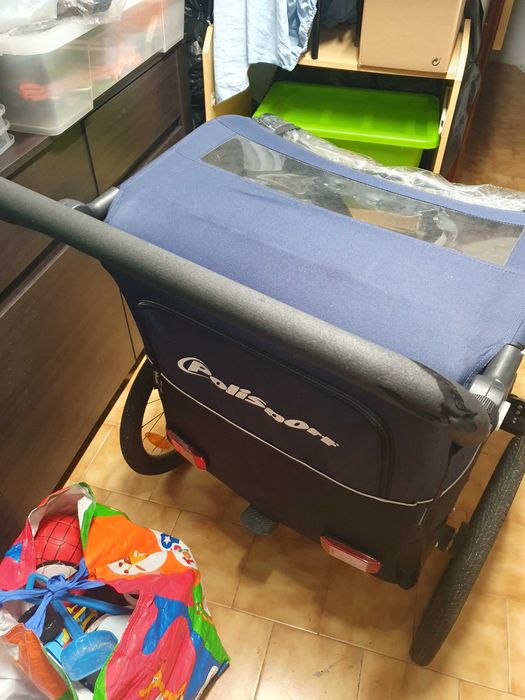 Atrelado de bicicleta Polisport/ Redutor para bebé