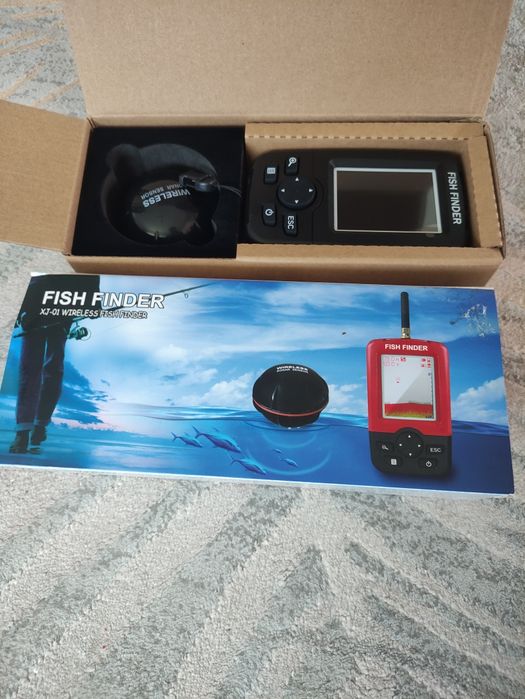 Echosonda Fish Finder Wędkarza Sonar Wykrywacz Ryb- Bezprzewodowa Nowa